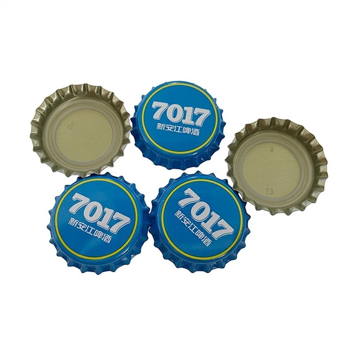 face and liner sides of beer bottle crown cap
