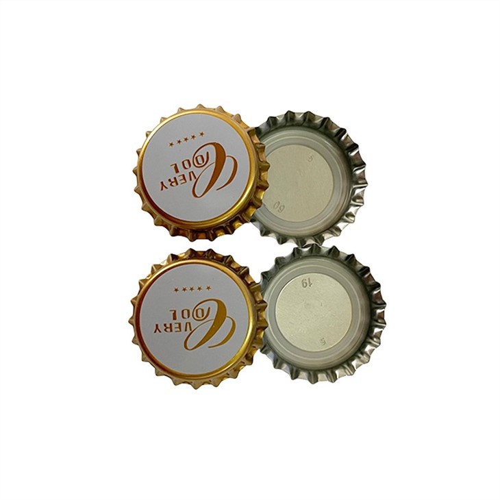 face and liner side of metal screw bottle top